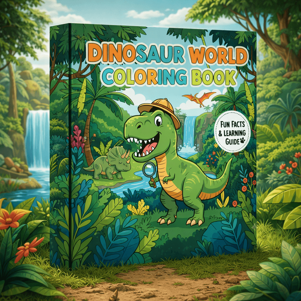 Dinosaurus World Coloring Book